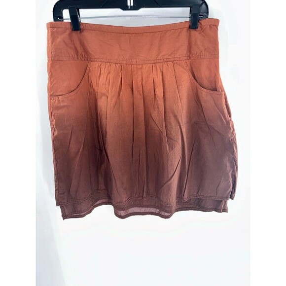 Athleta Dresses & Skirts - Women's Athleta Whisper Brown Ombre Pleated Skirt Size 6